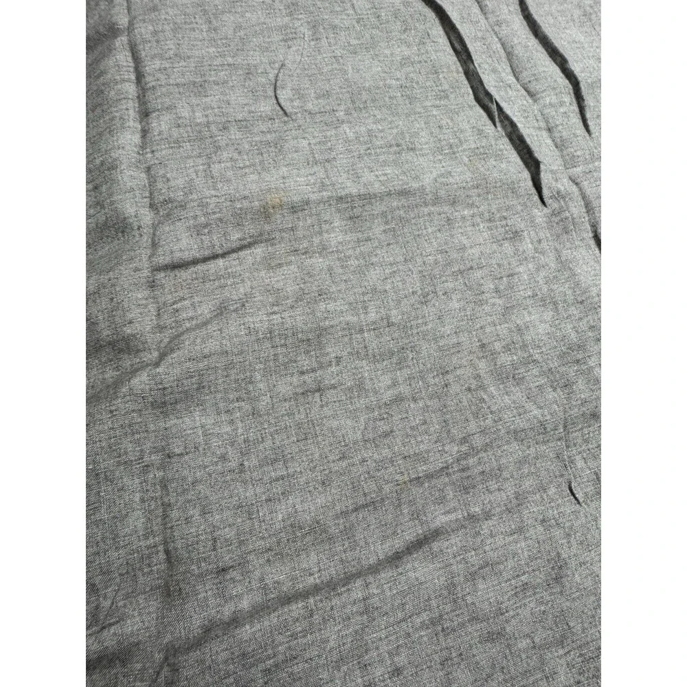 Hotel Collection 100% Linen Full/Queen Gray Duvet Cover